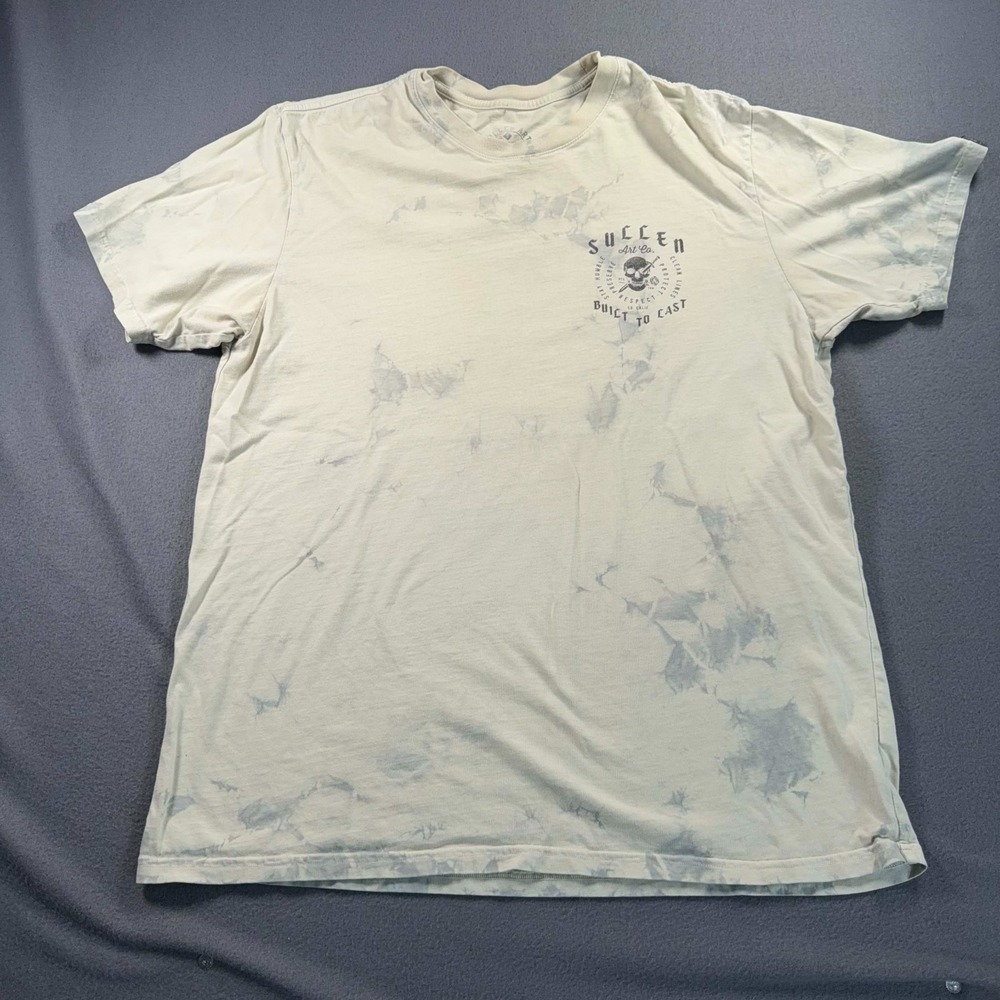 Sullen Art Collective Preserve T Shirt XL Lava Wash Skull Graphic Back Print